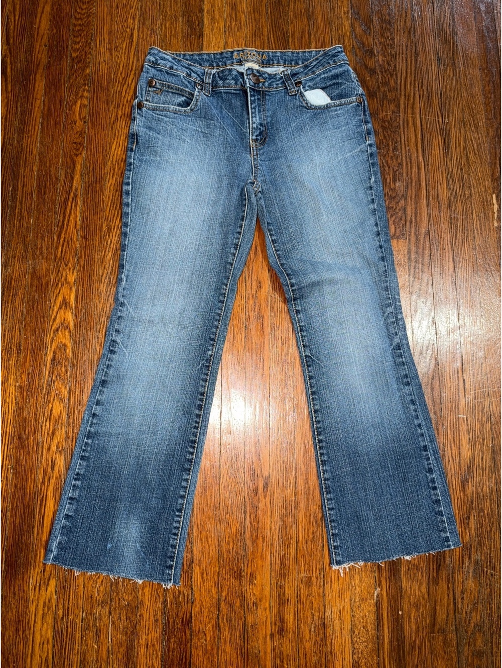 Vintage Y2K Junior’s 5 Short Arizona Jeans Co Blue Jean Boot Cut Pants